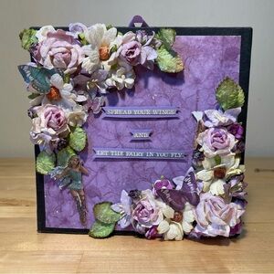 Fairy Handmade Scrapbook Memory Album Interactive Journal Whimsical Gift